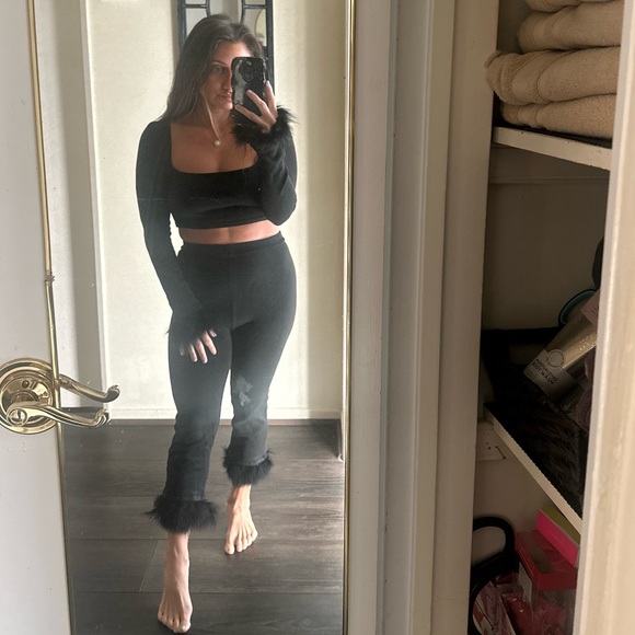 Black fur trim set - Picture 12 of 13